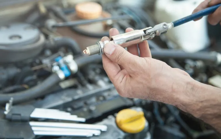 Fiat Replacing Car Spark Plugs